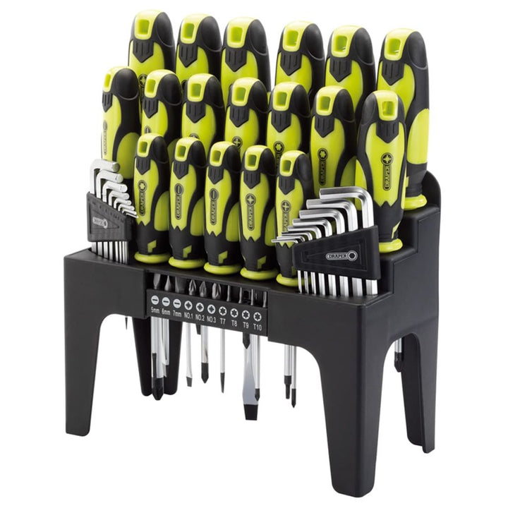 Draper Tools Schroevendraaier, inbus en bit set 44-delig groen 78619 - Griffin Retail