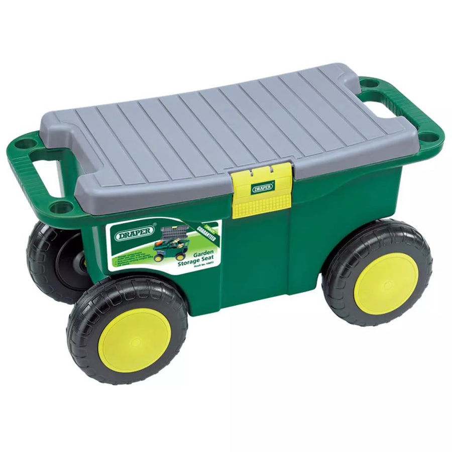 Draper Tools Tuingereedschapswagen en kruk groen 56x27,2x30,4 cm 60852 - Griffin Retail