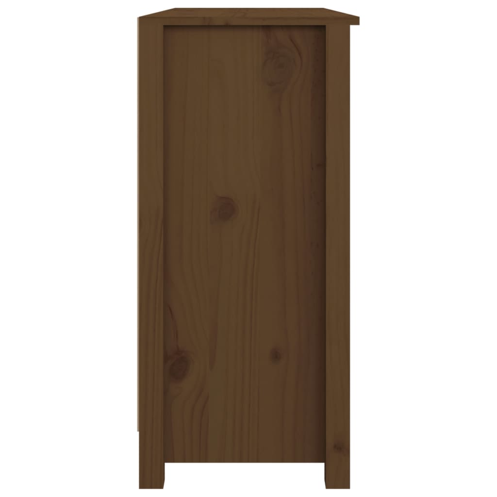 Dressoir 100x35x74 cm massief grenenhout honingbruin - Griffin Retail