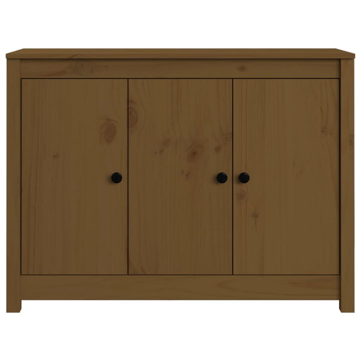 Dressoir 100x35x74 cm massief grenenhout honingbruin - Griffin Retail