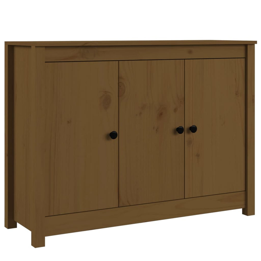 Dressoir 100x35x74 cm massief grenenhout honingbruin - Griffin Retail