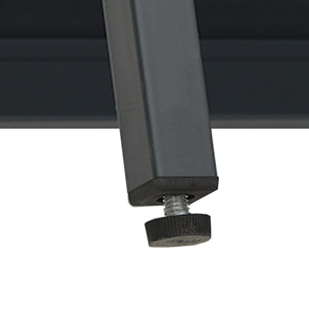 Dressoir 105x35x70 cm staal en glas antracietkleurig - Griffin Retail