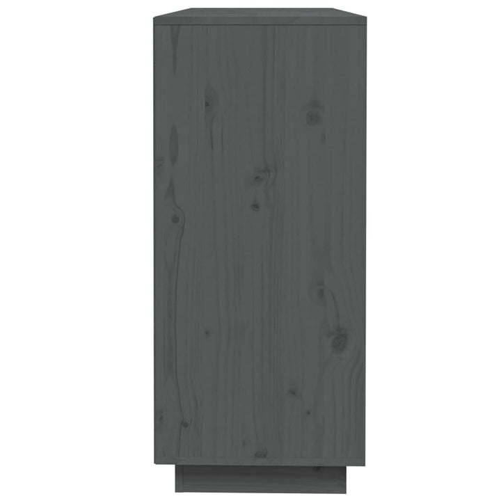 Dressoir 110,5x35x80 cm massief grenenhout grijs - Griffin Retail