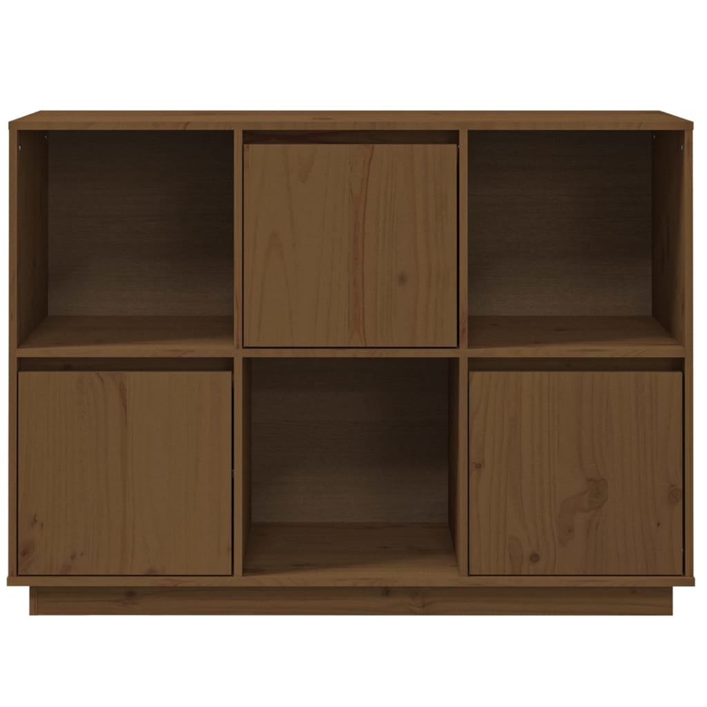 Dressoir 110,5x35x80 cm massief grenenhout honingbruin - Griffin Retail