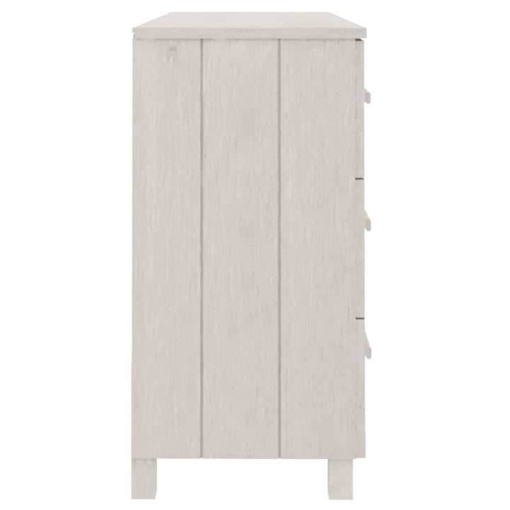 Dressoir 113x40x80 cm massief grenenhout wit - Griffin Retail