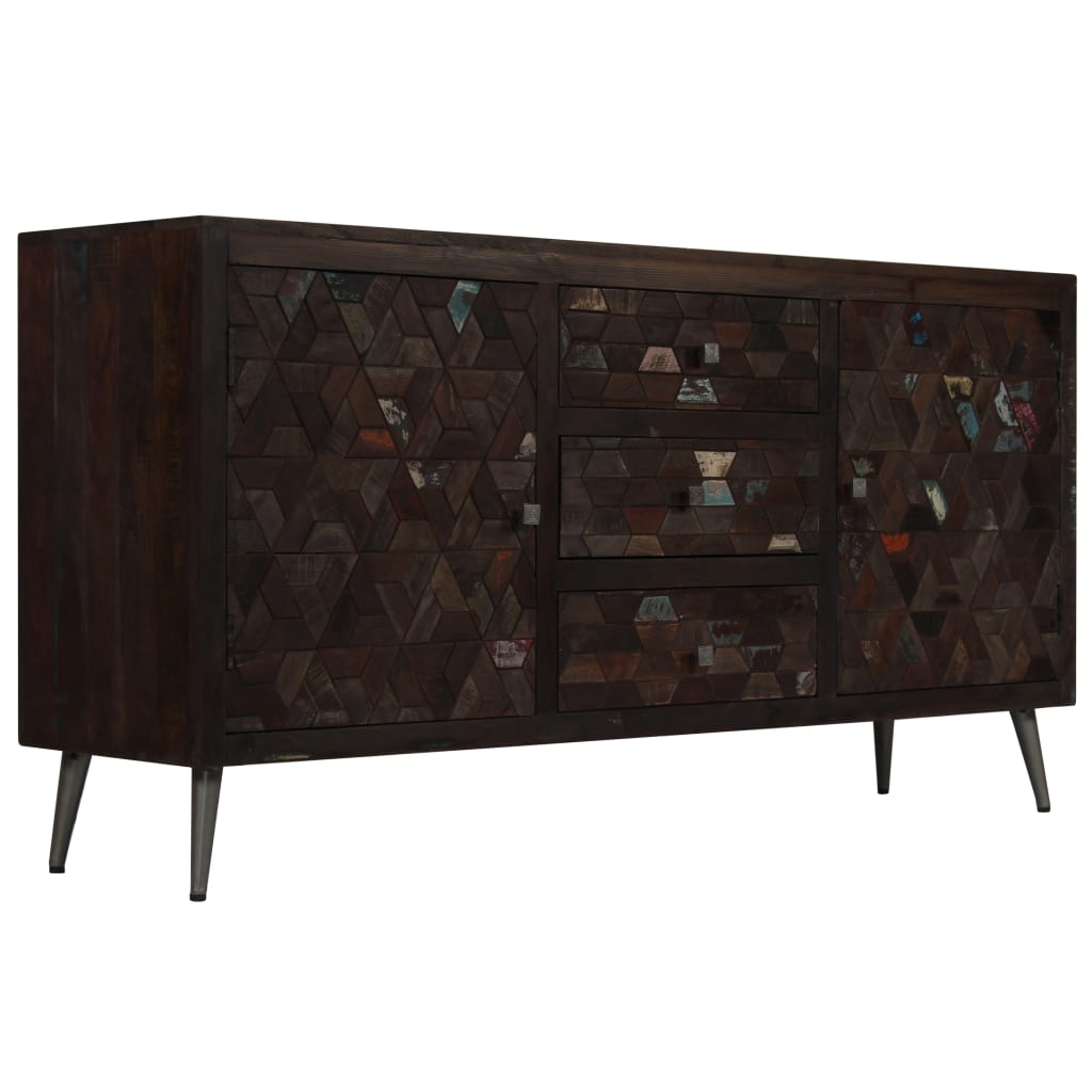 Dressoir 160x40x80 cm massief gerecycled hout - Griffin Retail