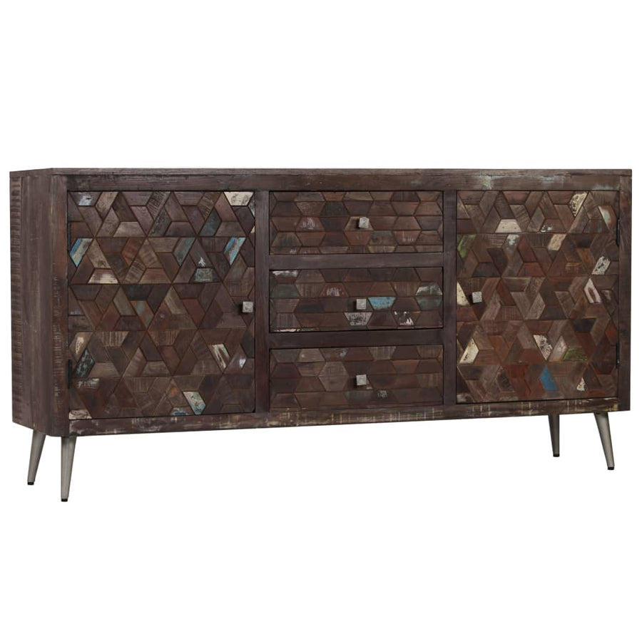 Dressoir 160x40x80 cm massief gerecycled hout - Griffin Retail