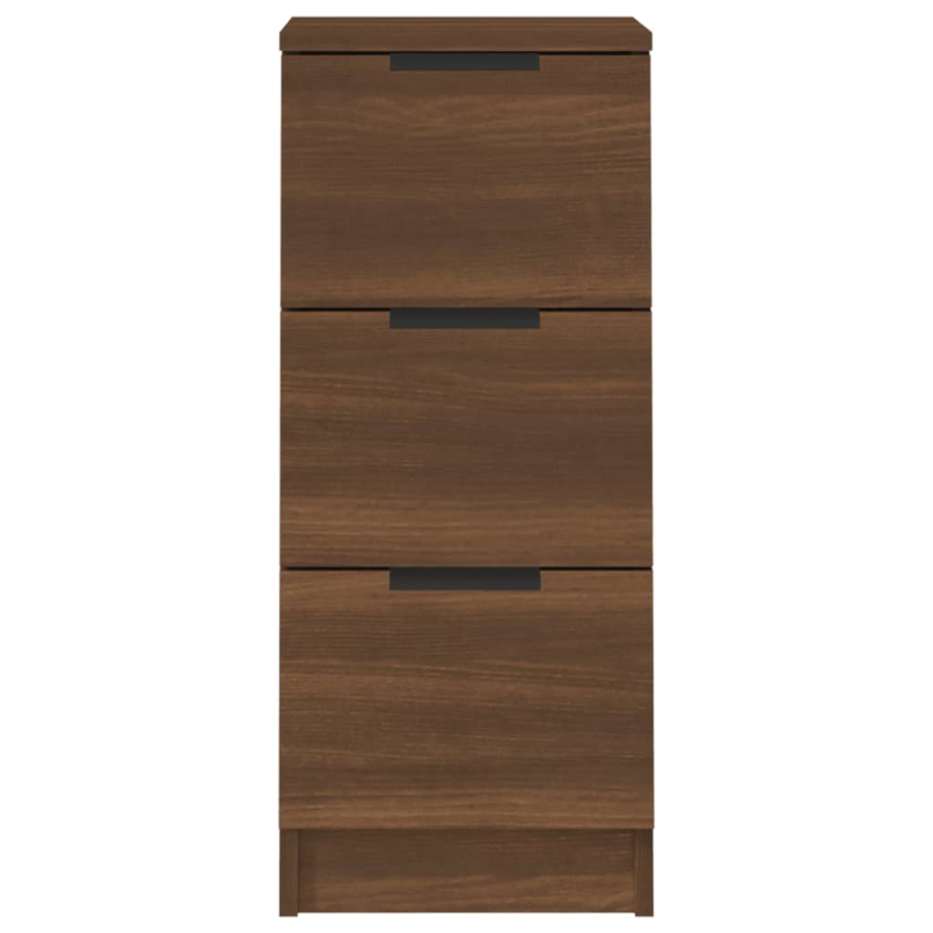 Dressoir 30x30x70 cm bewerkt hout bruineikenkleurig - Griffin Retail