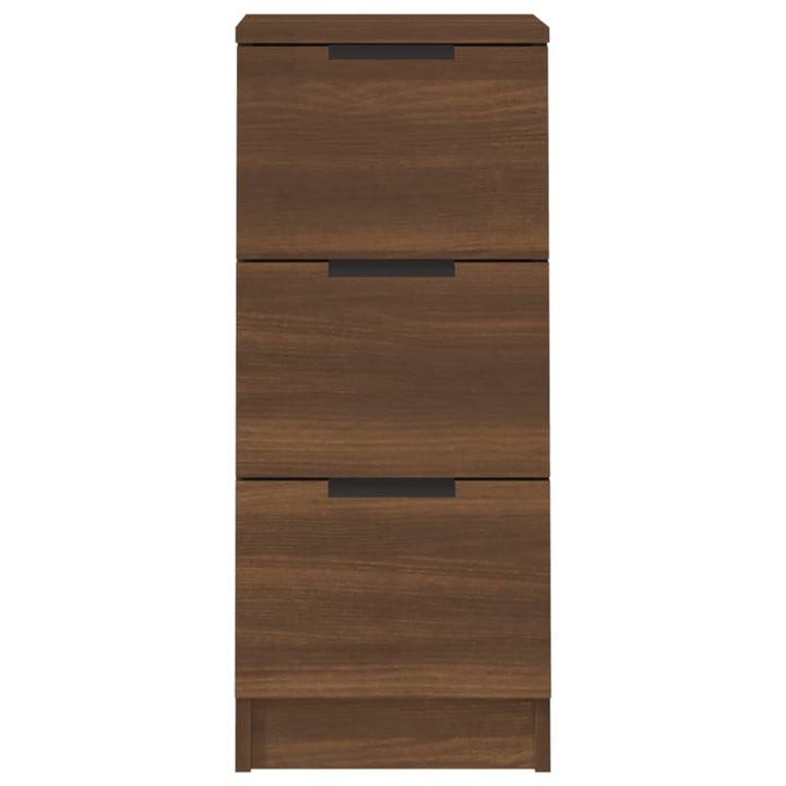 Dressoir 30x30x70 cm bewerkt hout bruineikenkleurig - Griffin Retail