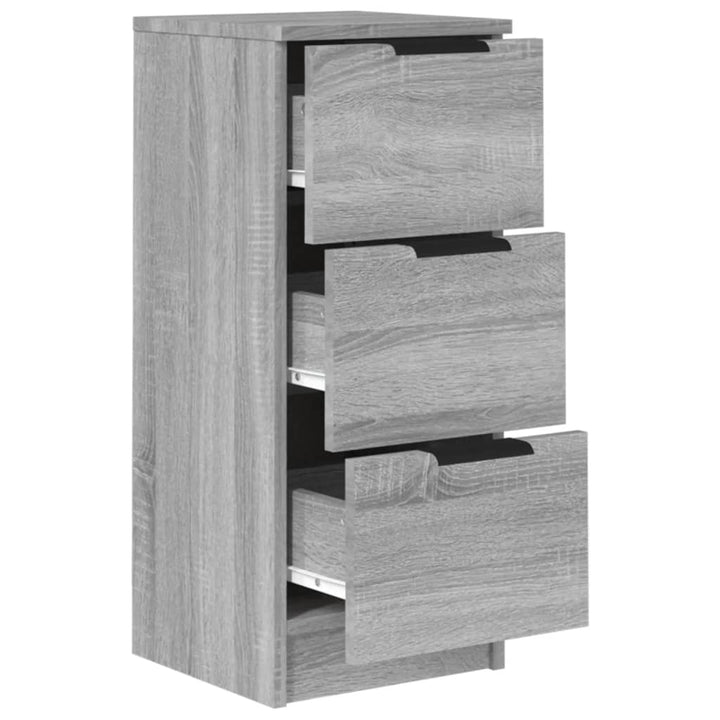 Dressoir 30x30x70 cm bewerkt hout grijs sonoma eikenkleurig - Griffin Retail