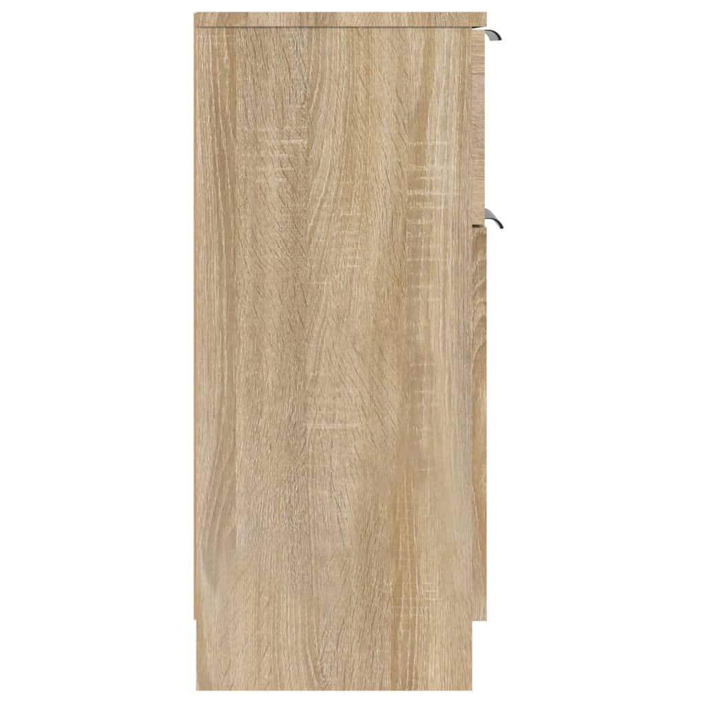 Dressoir 30x30x70 cm bewerkt hout sonoma eikenkleurig - Griffin Retail