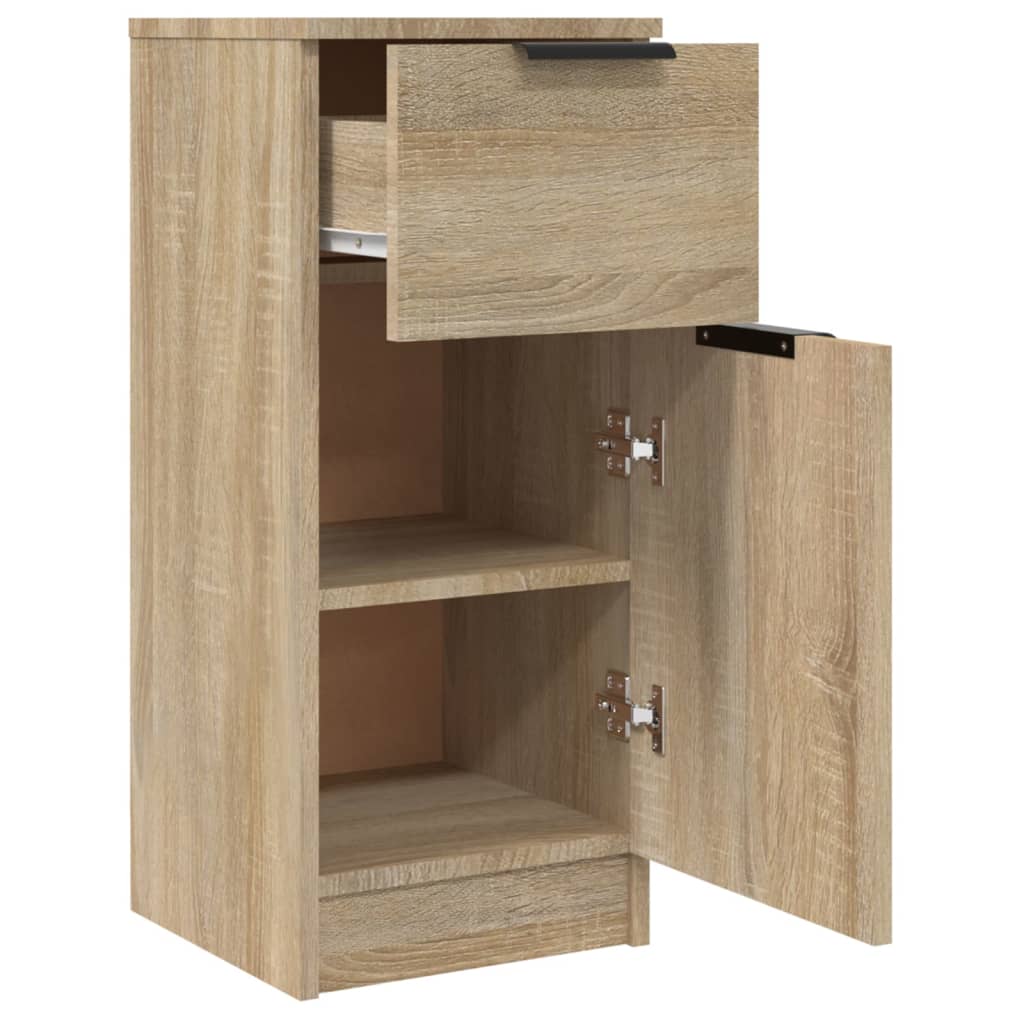 Dressoir 30x30x70 cm bewerkt hout sonoma eikenkleurig - Griffin Retail