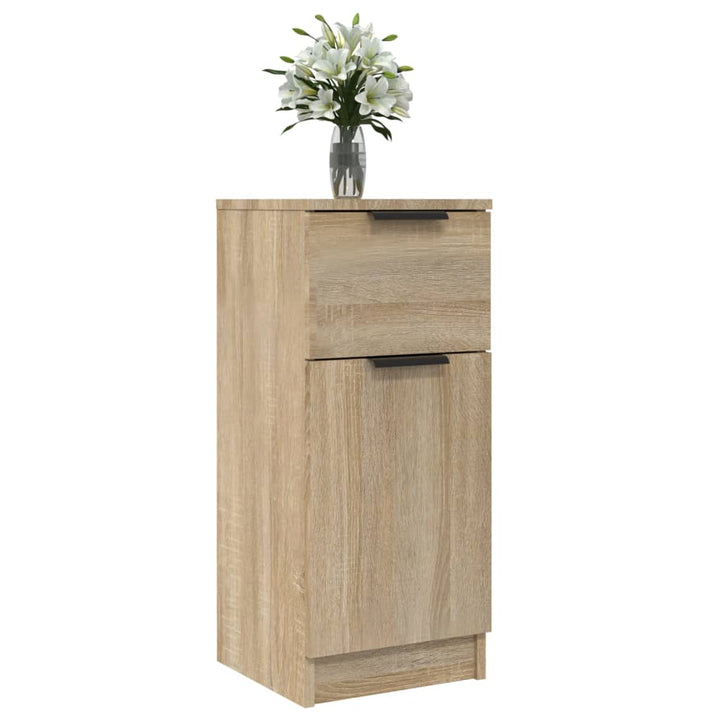 Dressoir 30x30x70 cm bewerkt hout sonoma eikenkleurig - Griffin Retail