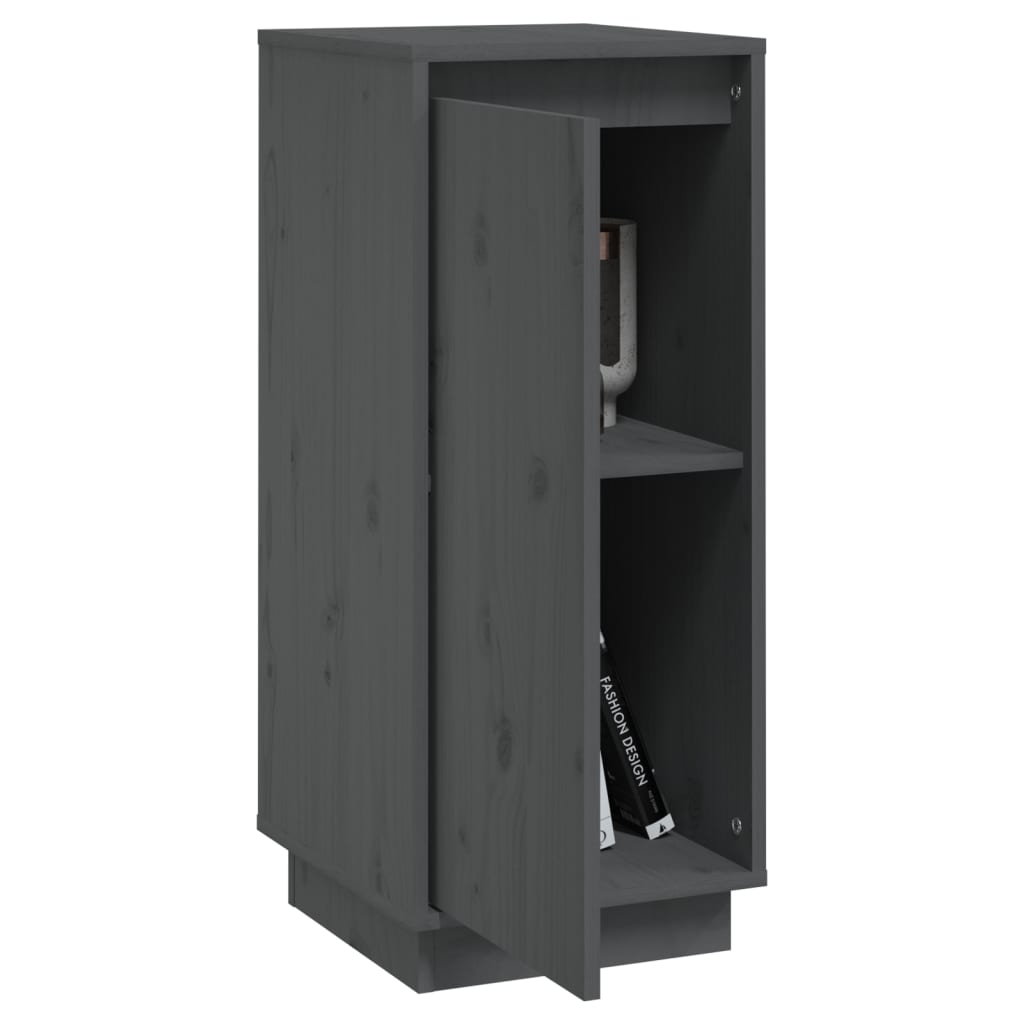 Dressoir 31,5x34x75 cm massief grenenhout grijs - Griffin Retail