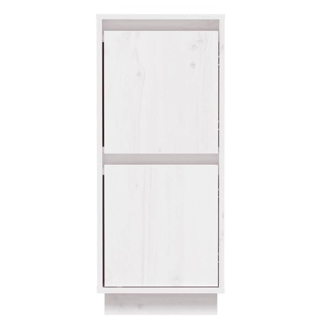 Dressoir 31,5x34x75 cm massief grenenhout wit - Griffin Retail