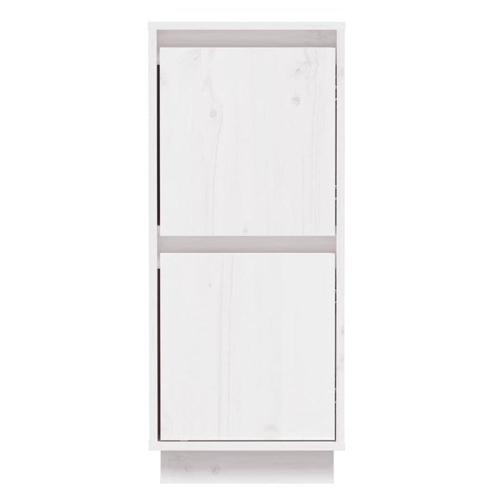 Dressoir 31,5x34x75 cm massief grenenhout wit - Griffin Retail