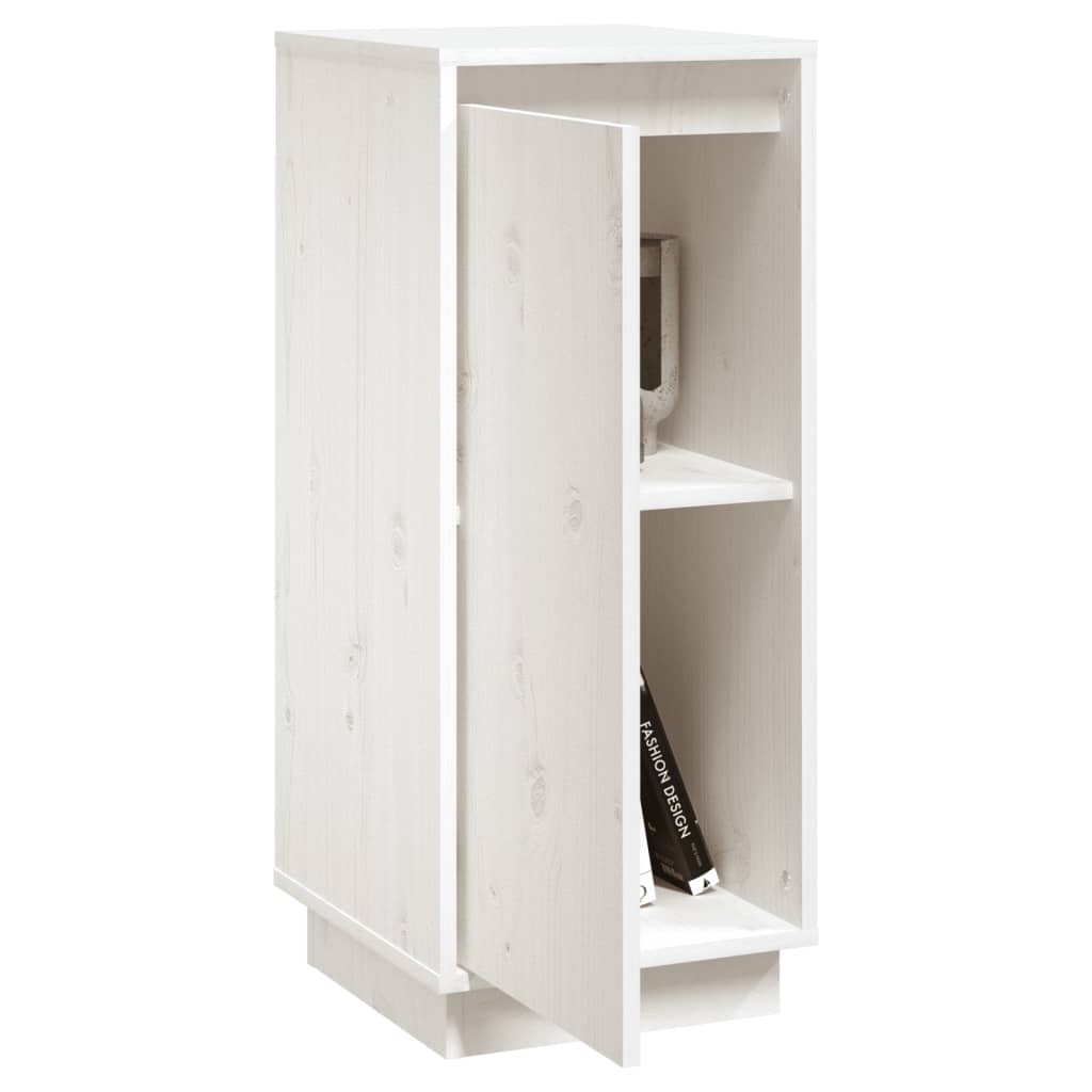 Dressoir 31,5x34x75 cm massief grenenhout wit - Griffin Retail