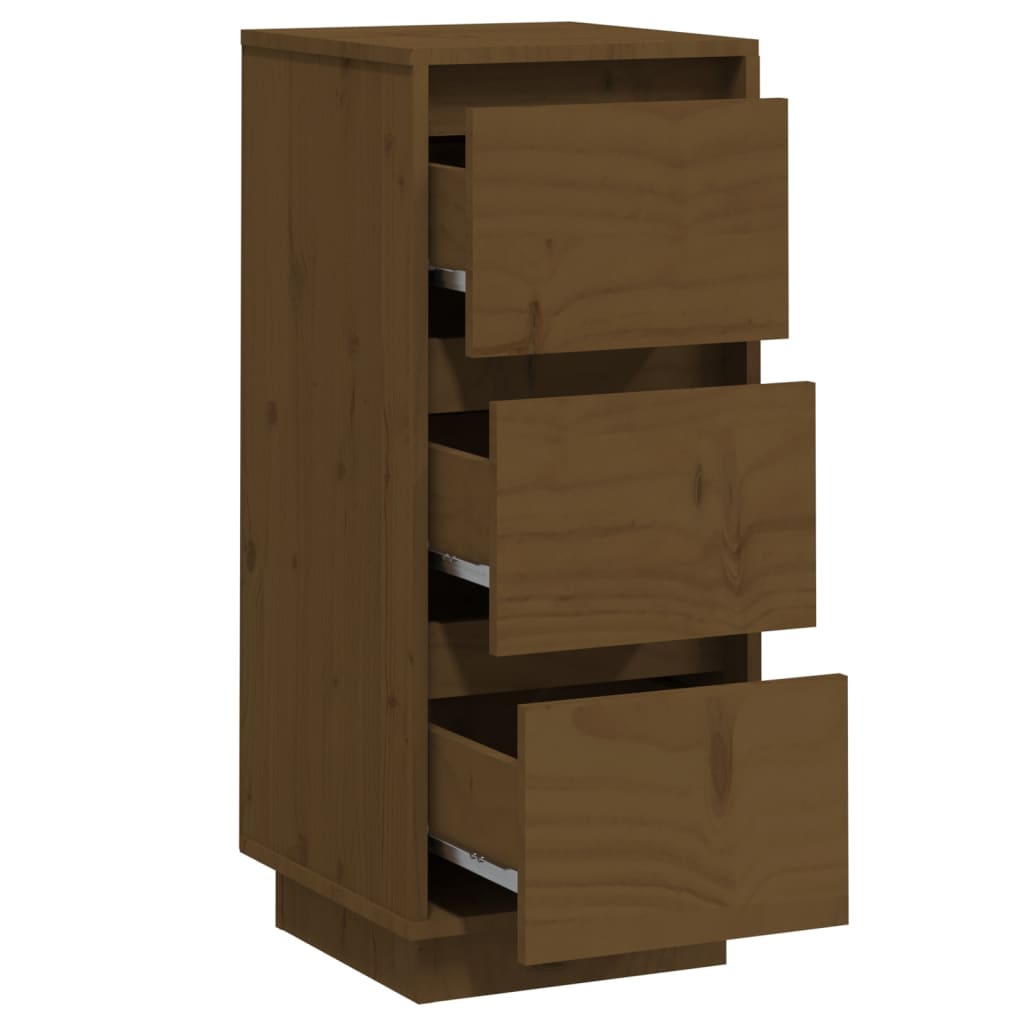 Dressoir 32x34x75 cm massief grenenhout honingbruin - Griffin Retail