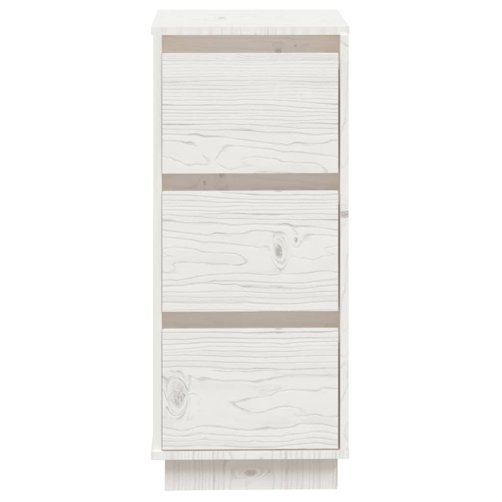 Dressoir 32x34x75 cm massief grenenhout wit - Griffin Retail