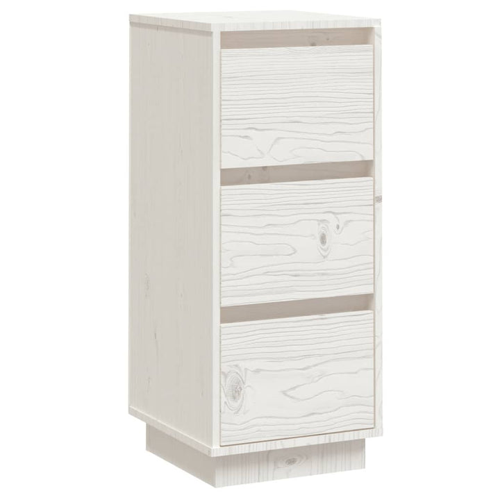 Dressoir 32x34x75 cm massief grenenhout wit - Griffin Retail