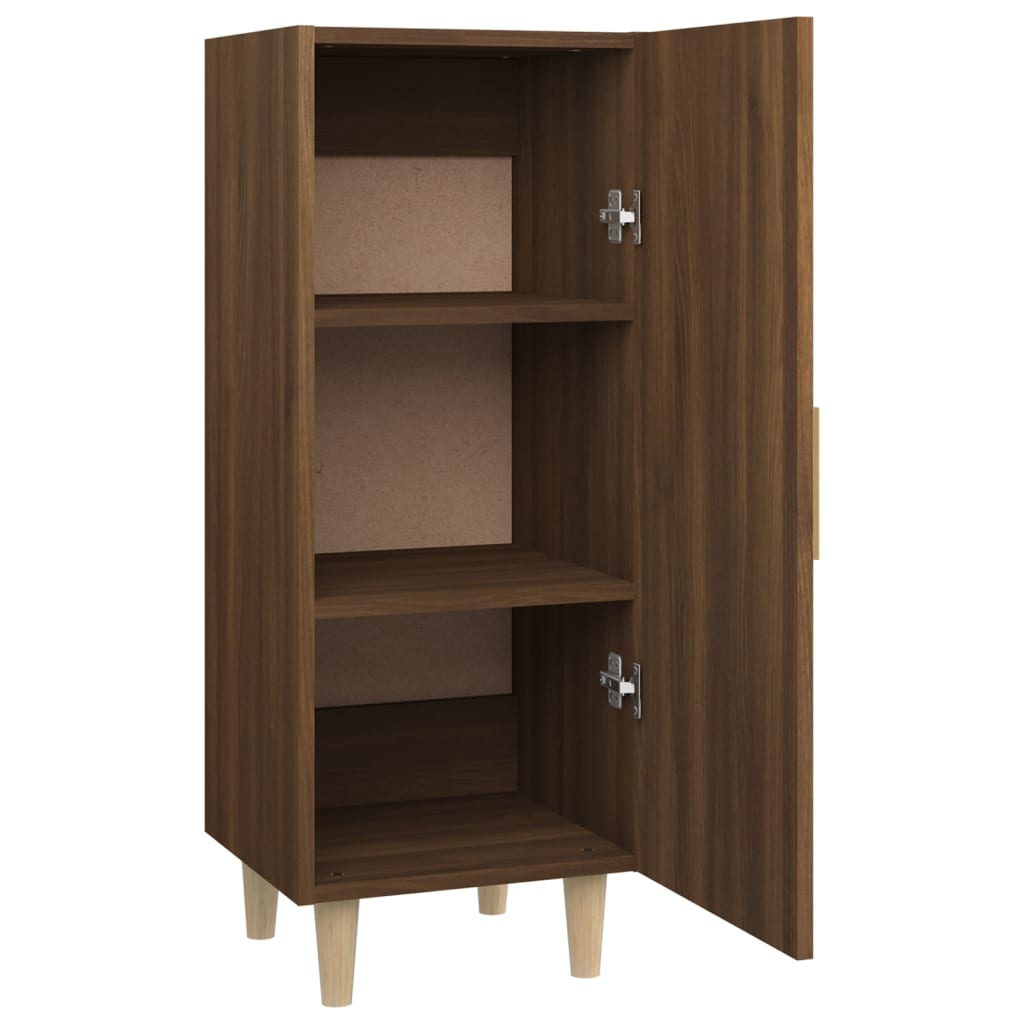 Dressoir 34,5x34x90 cm bewerkt hout bruineikenkleurig - Griffin Retail