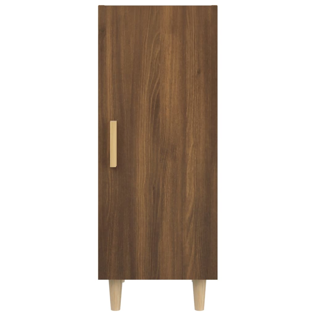 Dressoir 34,5x34x90 cm bewerkt hout bruineikenkleurig - Griffin Retail