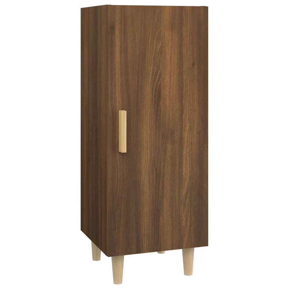 Dressoir 34,5x34x90 cm bewerkt hout bruineikenkleurig - Griffin Retail