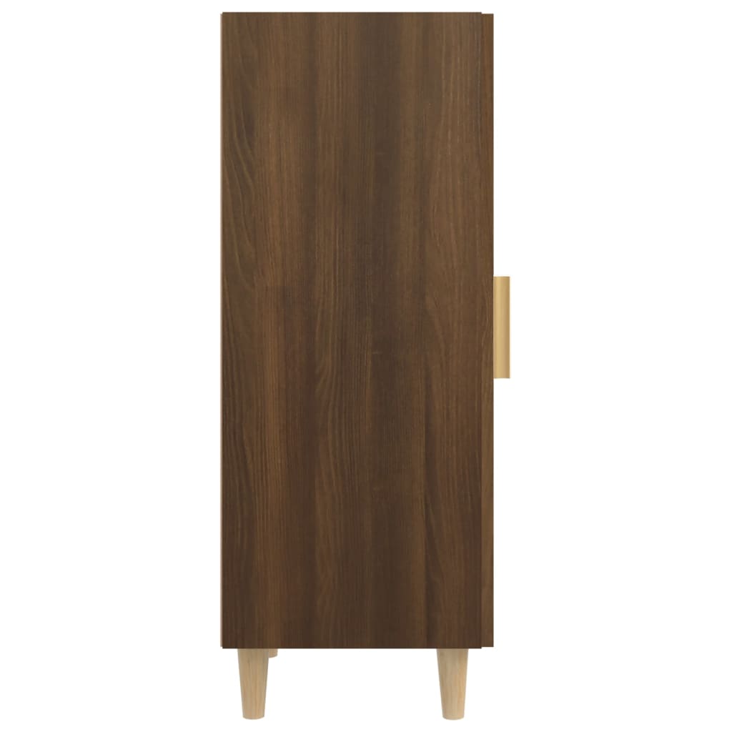 Dressoir 34,5x34x90 cm bewerkt hout bruineikenkleurig - Griffin Retail