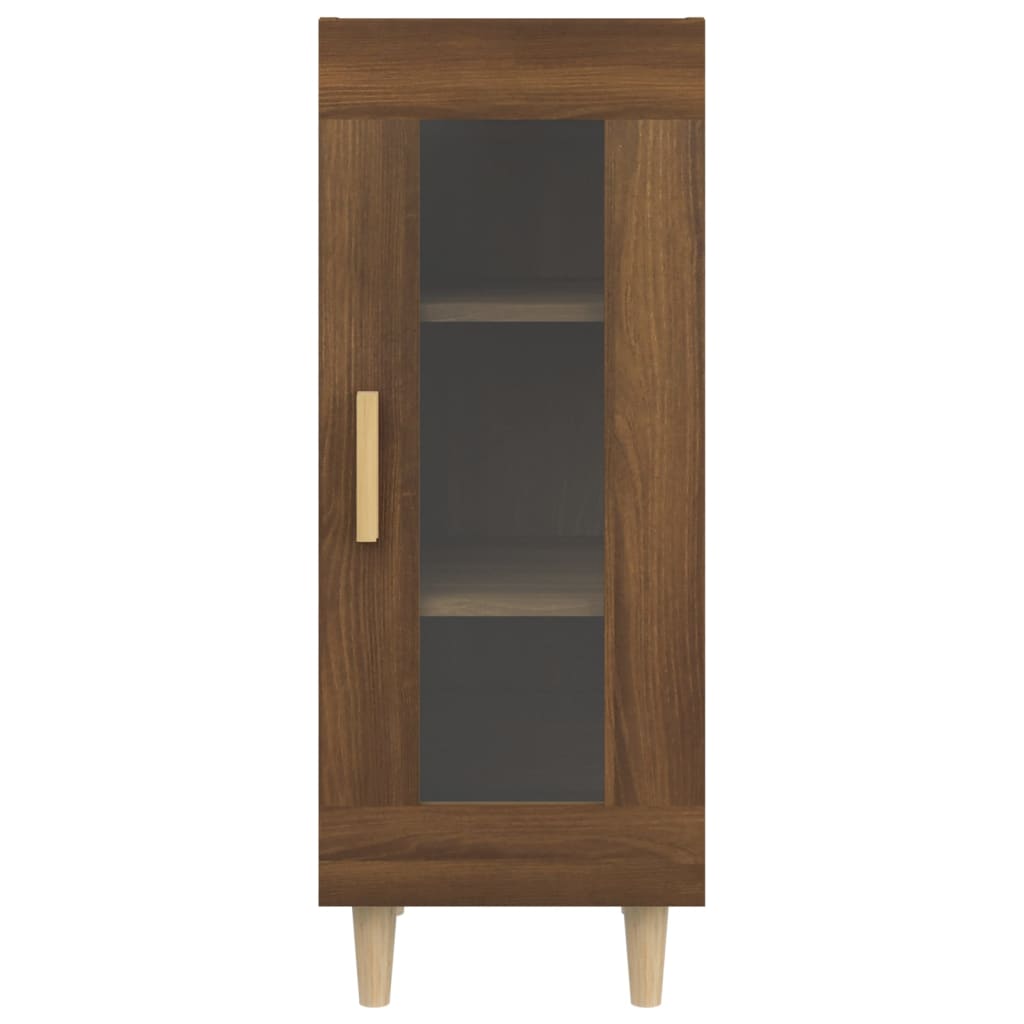 Dressoir 34,5x34x90 cm bewerkt hout bruineikenkleurig - Griffin Retail