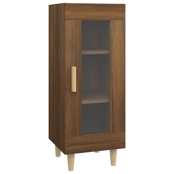 Dressoir 34,5x34x90 cm bewerkt hout bruineikenkleurig - Griffin Retail