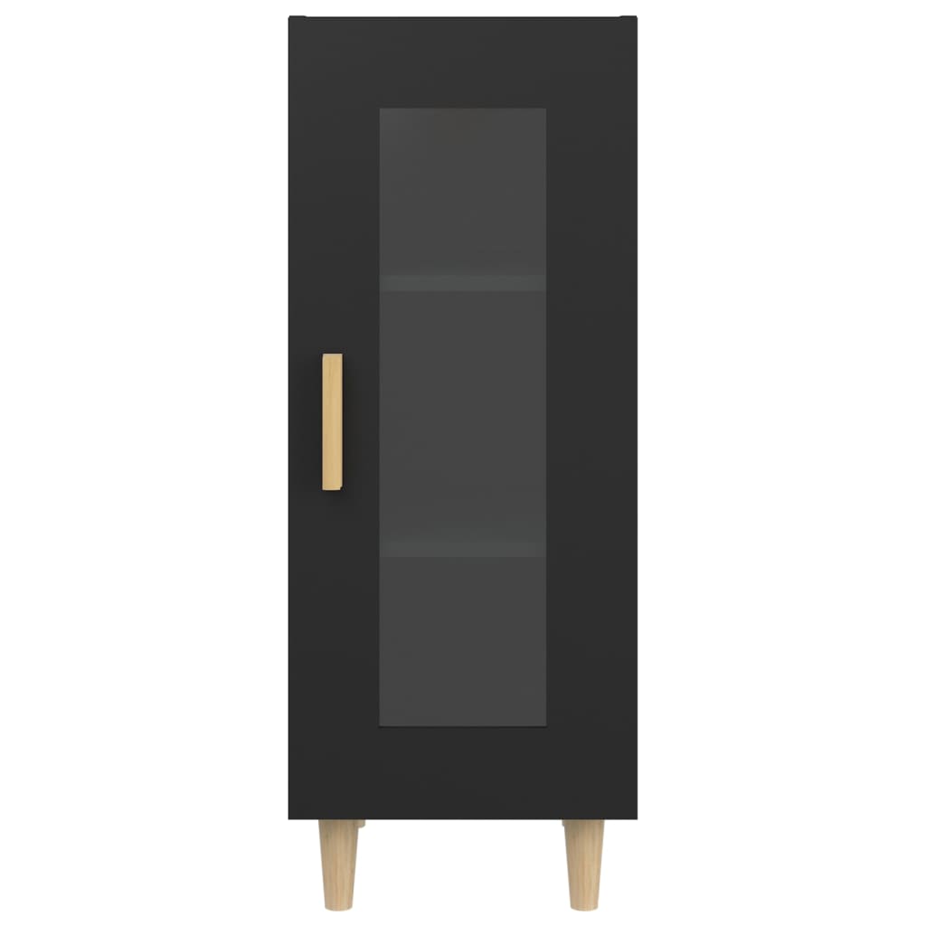 Dressoir 34,5x34x90 cm bewerkt hout zwart - Griffin Retail