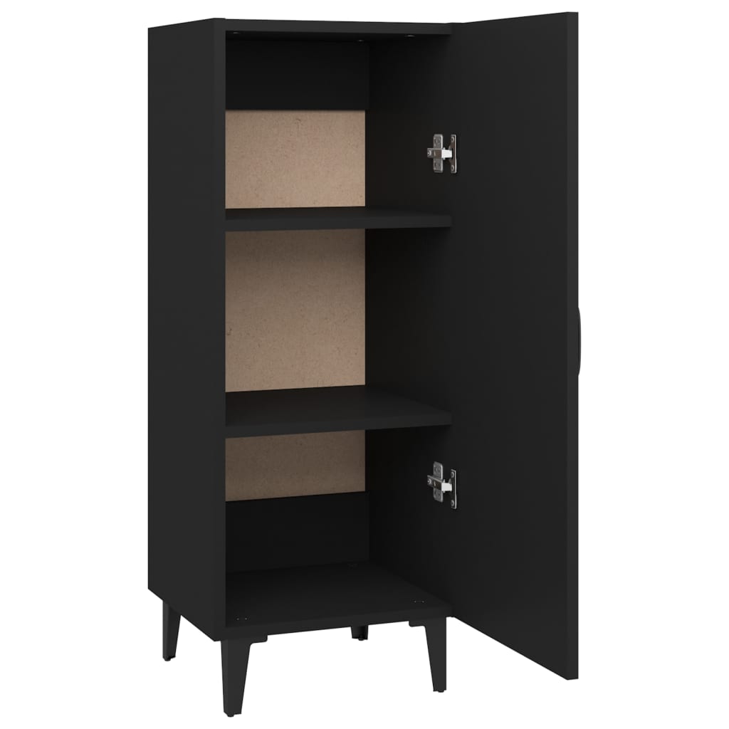 Dressoir 34,5x34x90 cm bewerkt hout zwart - Griffin Retail