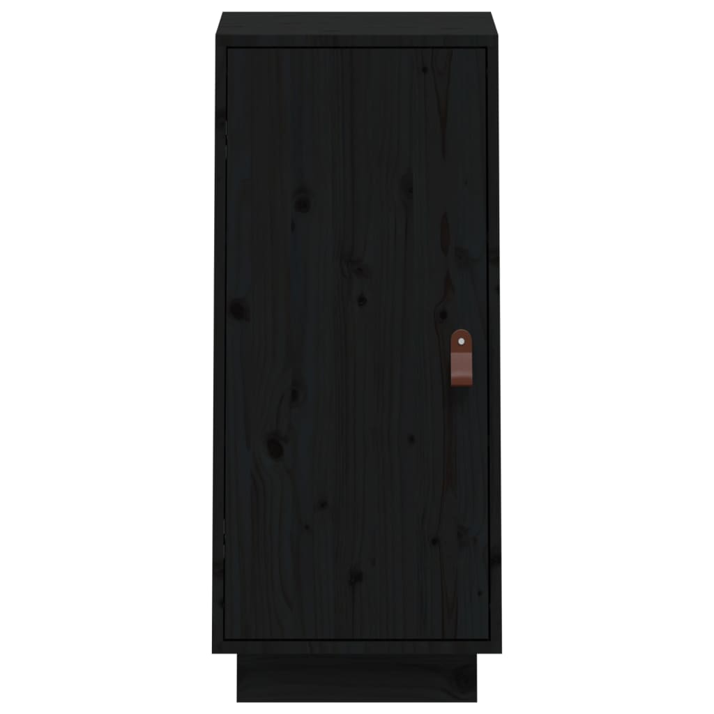 Dressoir 34x40x75 cm massief grenenhout zwart - Griffin Retail