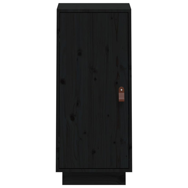 Dressoir 34x40x75 cm massief grenenhout zwart - Griffin Retail