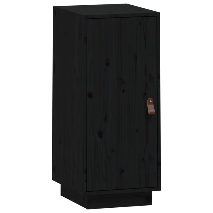 Dressoir 34x40x75 cm massief grenenhout zwart - Griffin Retail