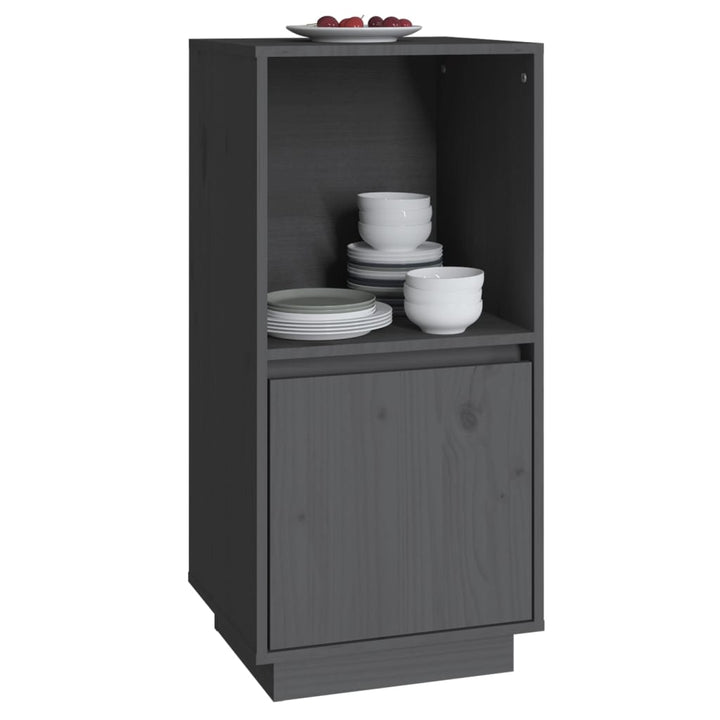 Dressoir 38x35x80 cm massief grenenhout grijs - Griffin Retail