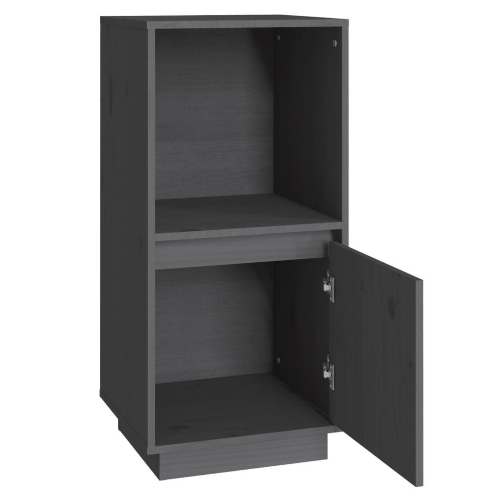 Dressoir 38x35x80 cm massief grenenhout grijs - Griffin Retail