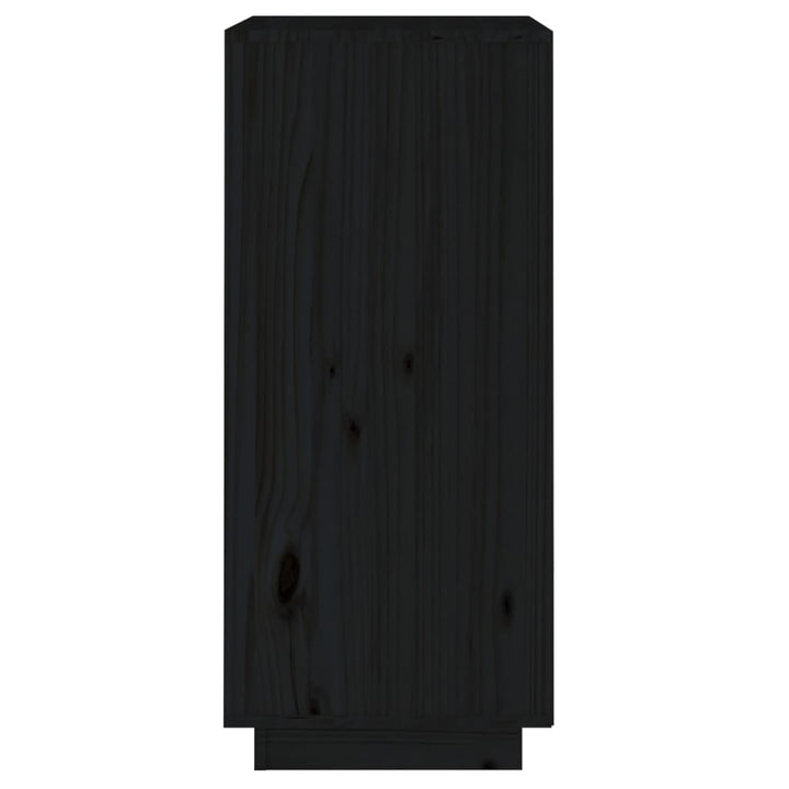 Dressoir 38x35x80 cm massief grenenhout zwart - Griffin Retail