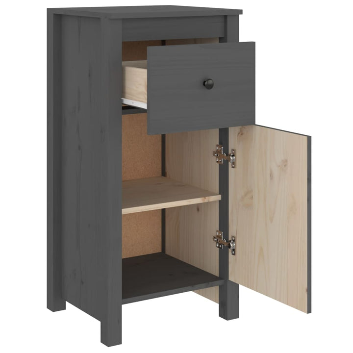 Dressoir 40x35x80 cm massief grenenhout grijs - Griffin Retail