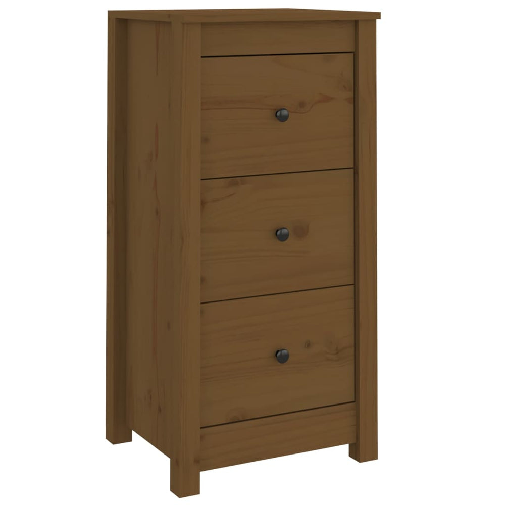 Dressoir 40x35x80 cm massief grenenhout honingbruin - Griffin Retail