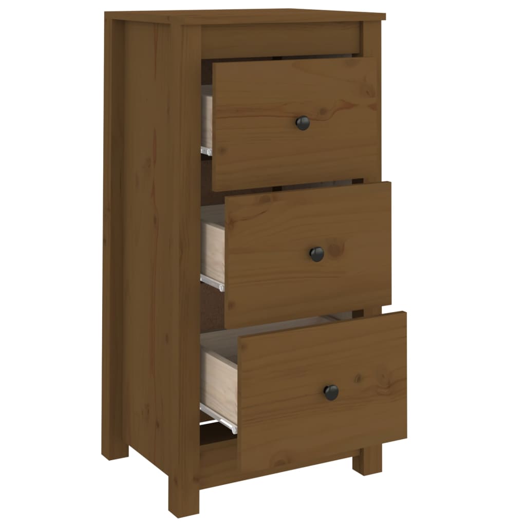 Dressoir 40x35x80 cm massief grenenhout honingbruin - Griffin Retail