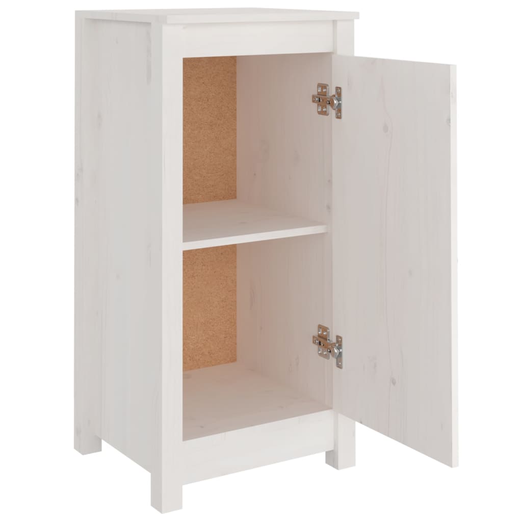 Dressoir 40x35x80 cm massief grenenhout wit - Griffin Retail