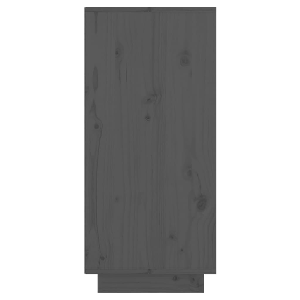 Dressoir 60x34x75 cm massief grenenhout grijs - Griffin Retail
