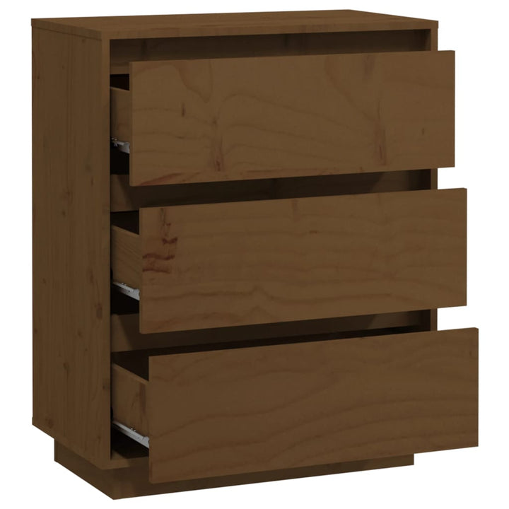 Dressoir 60x34x75 cm massief grenenhout honingbruin - Griffin Retail