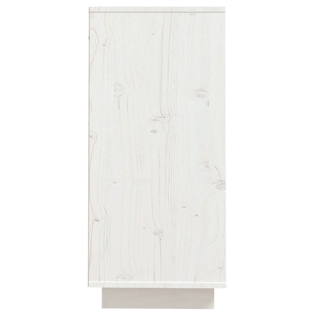 Dressoir 60x34x75 cm massief grenenhout wit - Griffin Retail