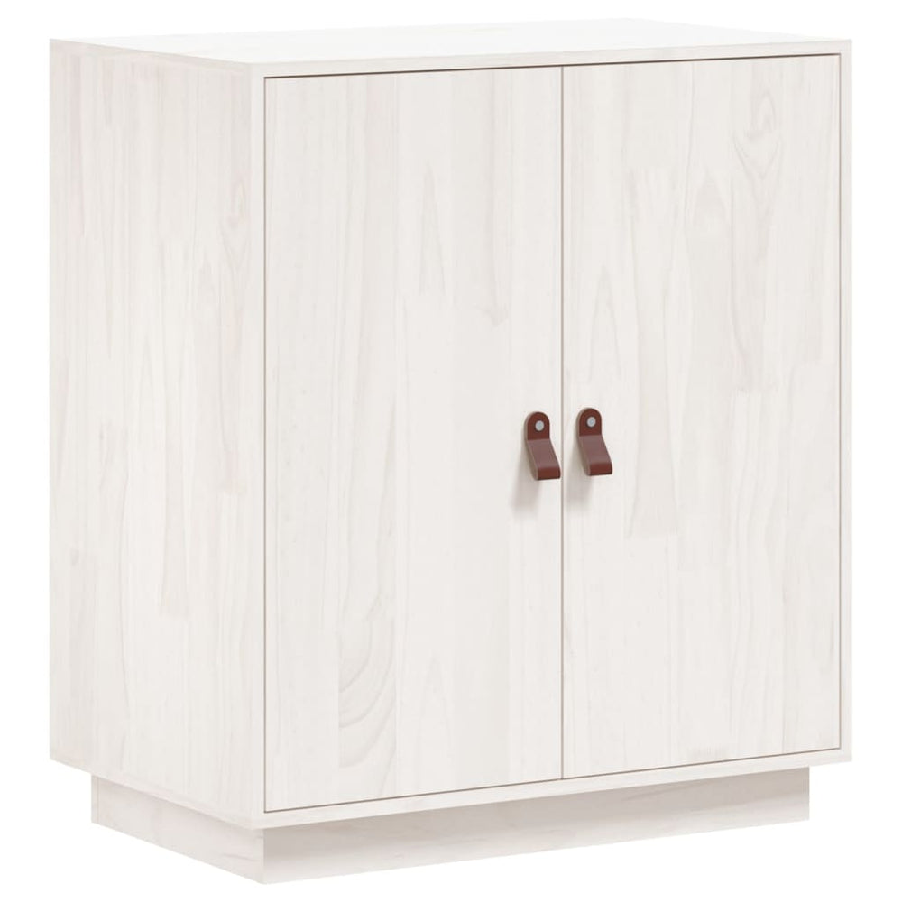 Dressoir 65,5x40x75 cm massief grenenhout wit - Griffin Retail