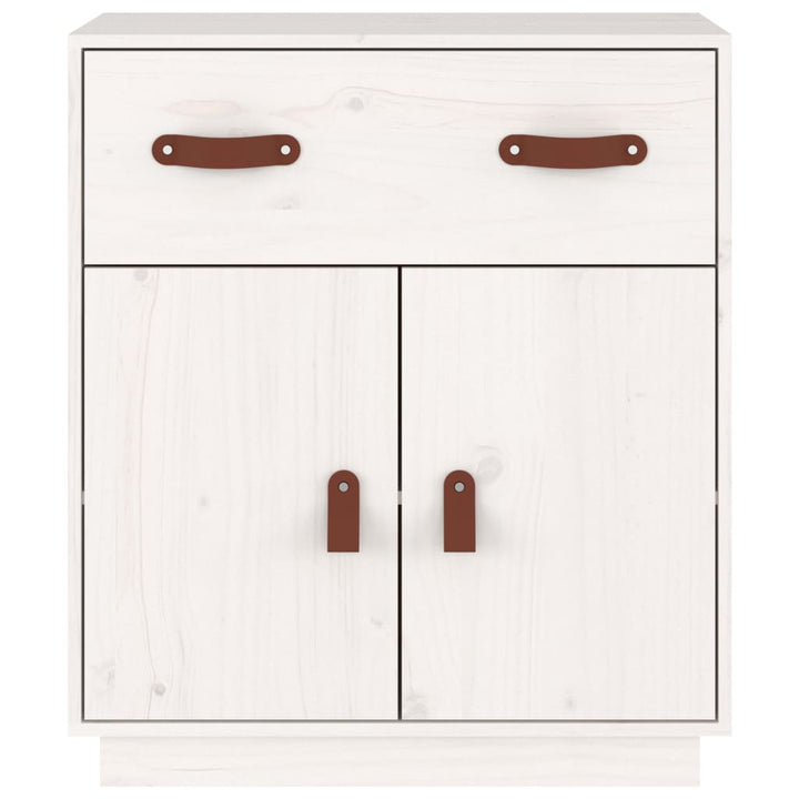 Dressoir 65,5x40x75 cm massief grenenhout wit - Griffin Retail