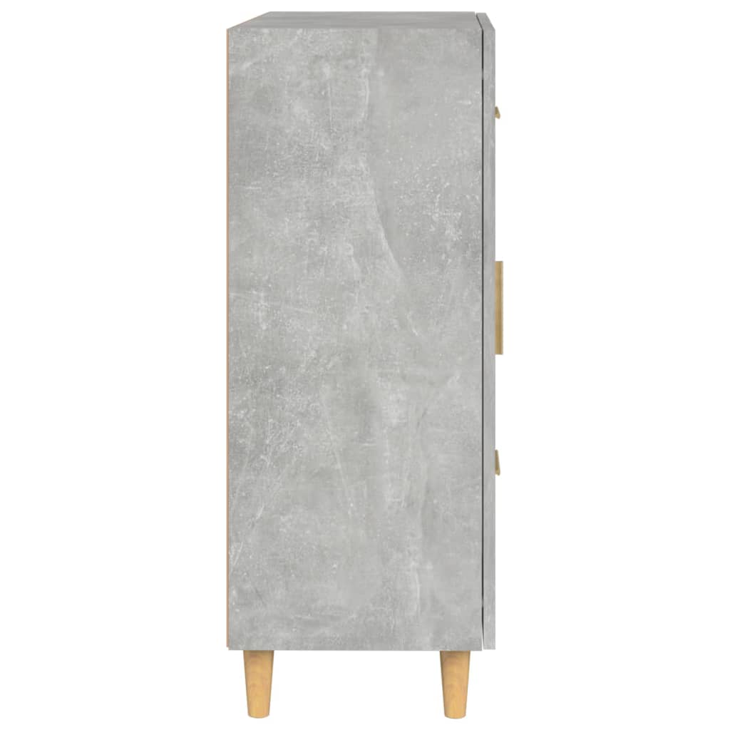 Dressoir 69,5x34x90 cm bewerkt hout betongrijs - Griffin Retail