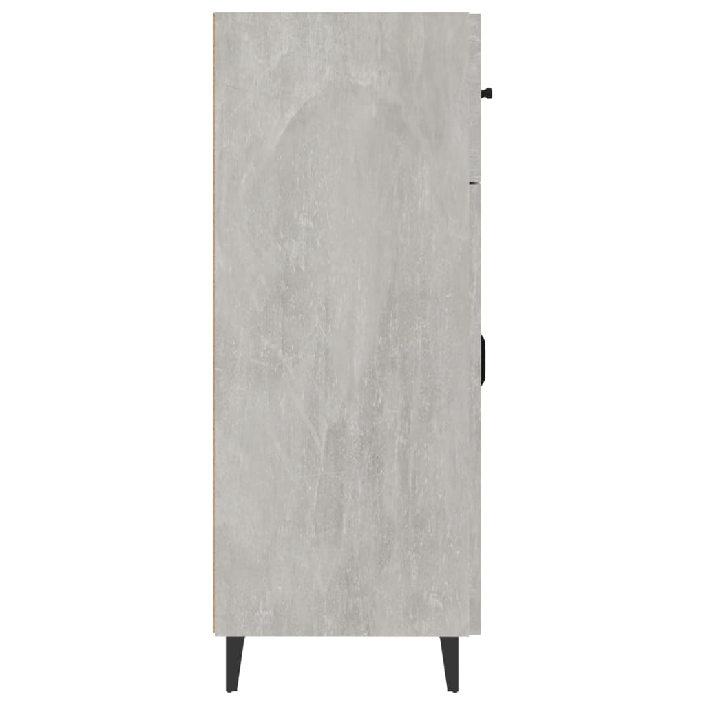 Dressoir 69,5x34x90 cm bewerkt hout betongrijs - Griffin Retail
