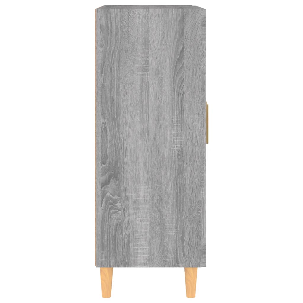 Dressoir 69,5x34x90 cm bewerkt hout grijs sonoma eikenkleurig - Griffin Retail